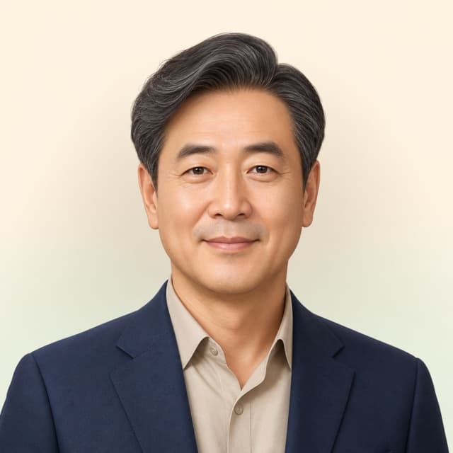 50대 남성 / 부동산중개업 익명 사례 일러스트