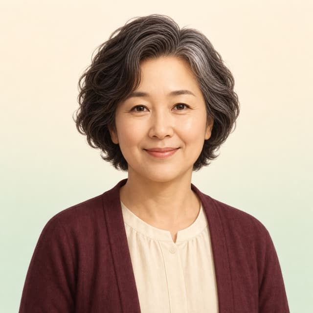 50대 여성 / 소매점 운영 익명 사례 일러스트