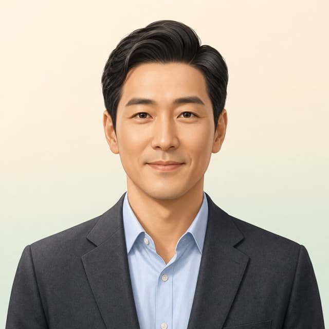 40대 남성 / 사무직 익명 사례 일러스트