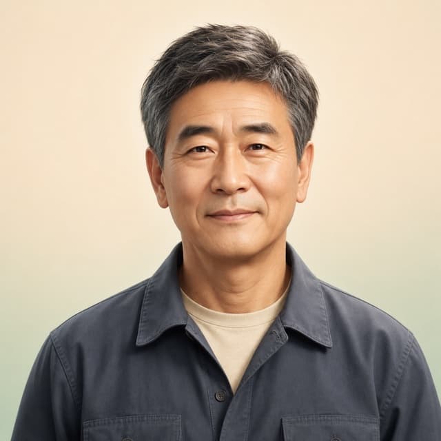 50대 남성 / 일용직 근로자 익명 사례 일러스트