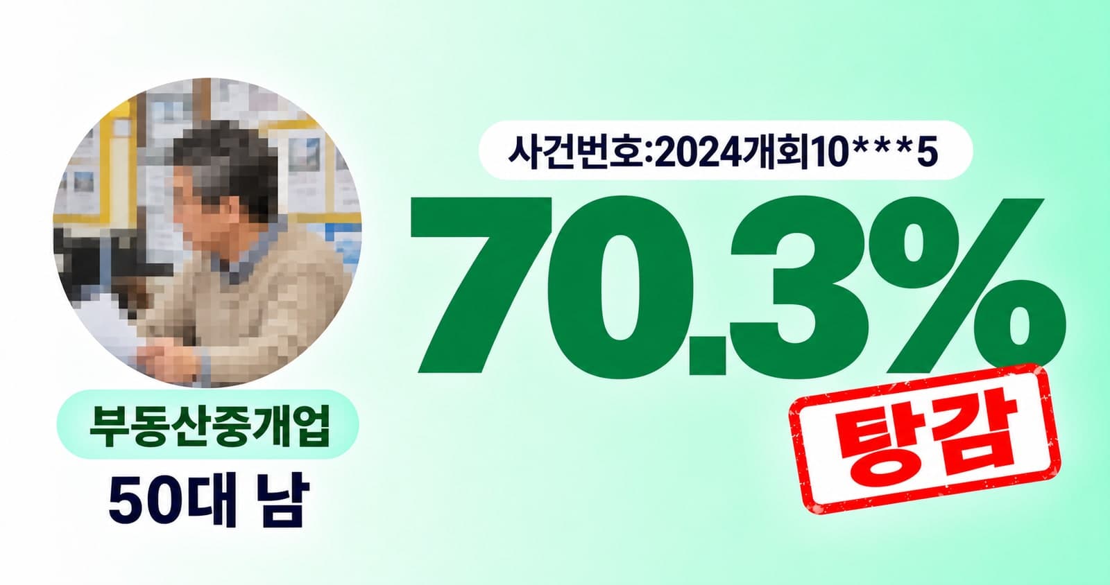 탕감률 70%, 50대 남성 부동산중개업