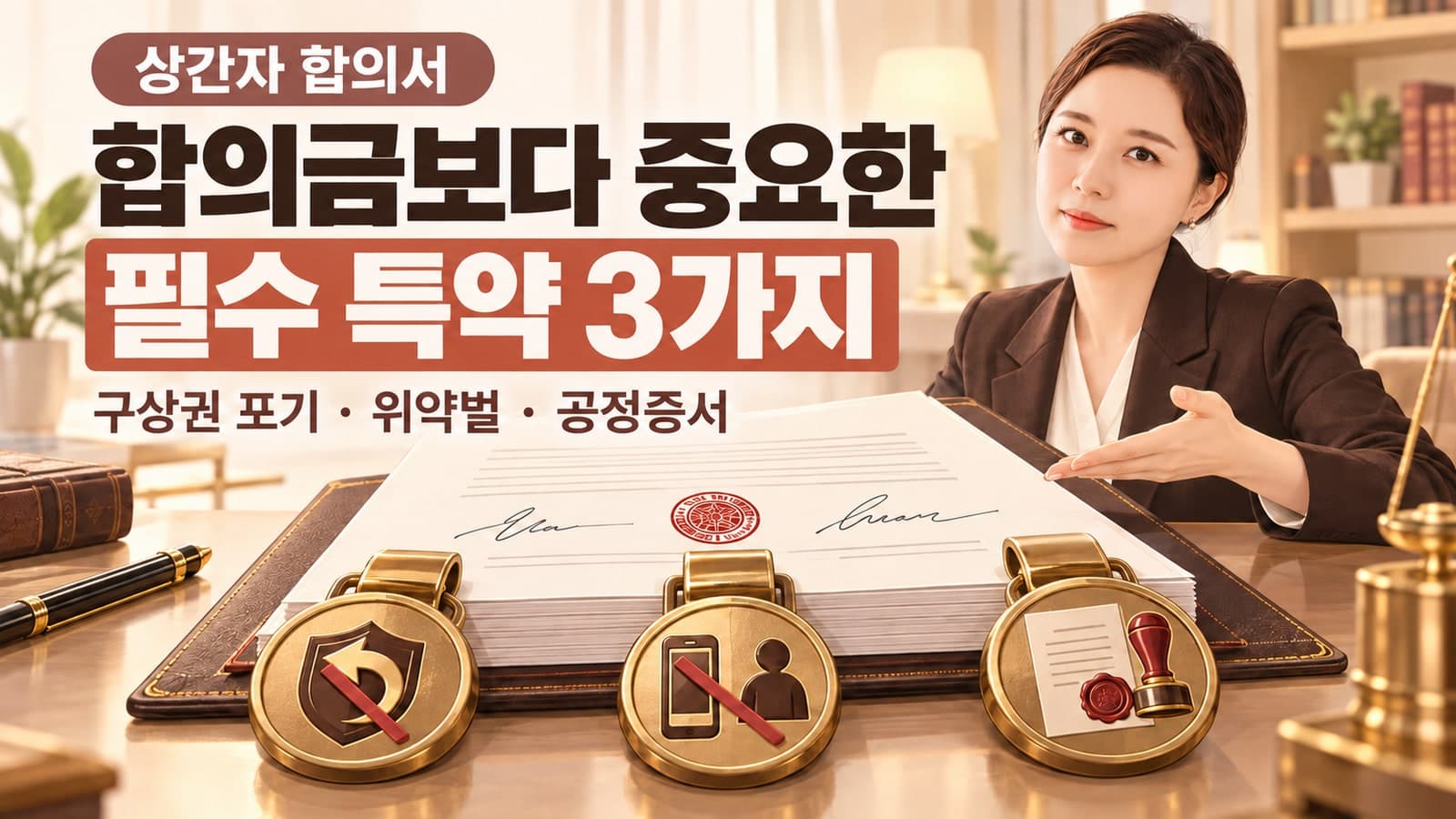 상간자 합의서 작성법: 구상권 포기·위약벌·공정증서 필수 조항 3가지