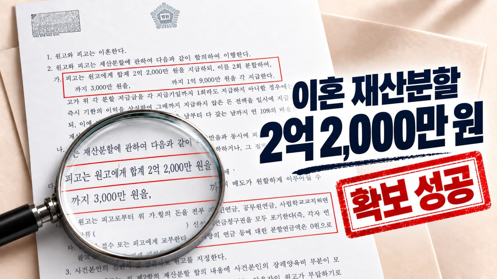 악의적 이혼 거부 대응 방법 재산분할 2억 2천만 원 받아낸 성공 사례