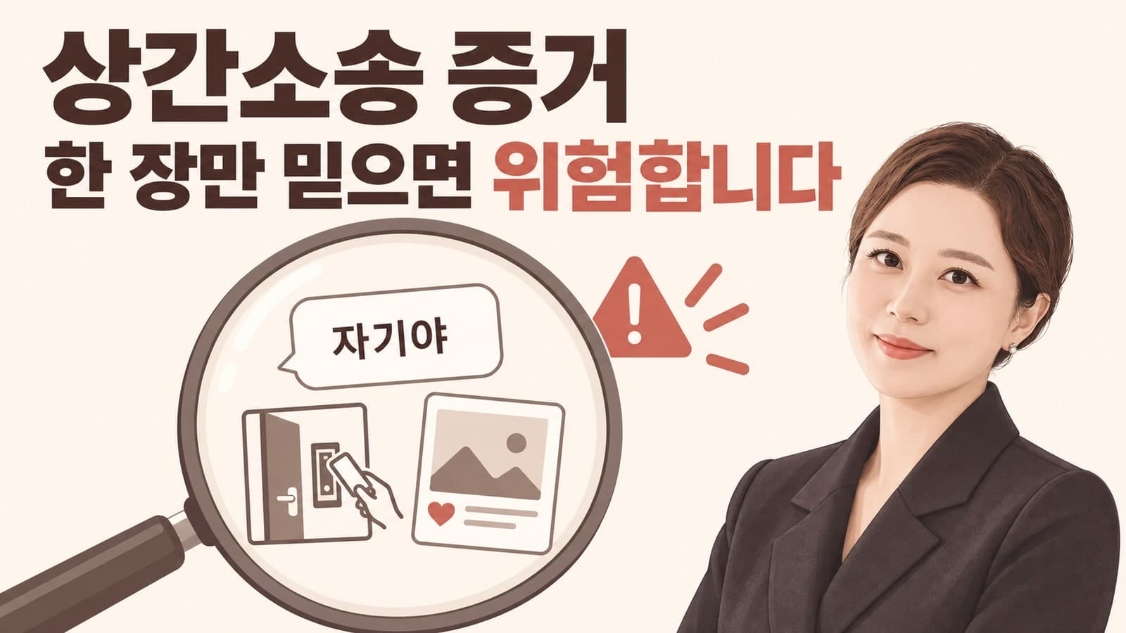 ‘자기야’ 카톡과 모텔 출입만으론 부족하다? 상간소송 패소를 부르는 함정 증거 3가지