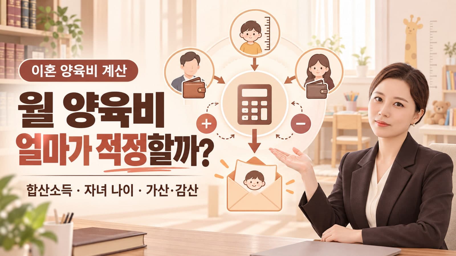 이혼 양육비 얼마 받을까? 양육비 산정기준표 계산법과 가산·감산 기준