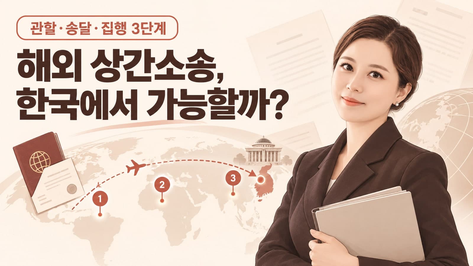 해외 거주자·외국인 상간소송, 한국 법원에서 위자료 받아내는 3단계 실무