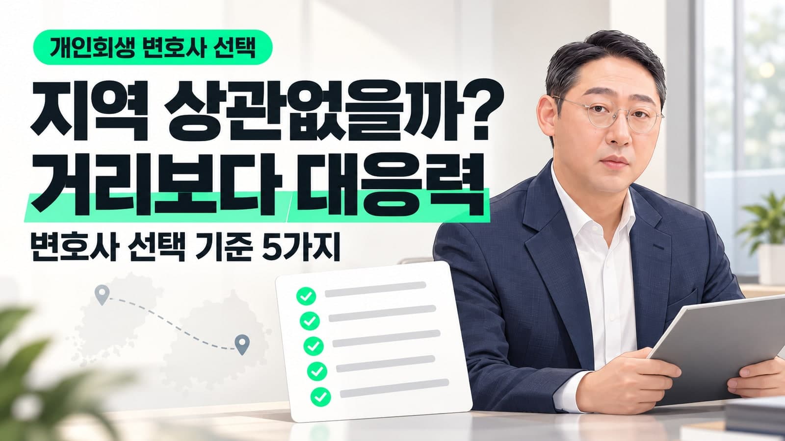 개인회생 변호사 지역 상관없을까? 거리보다 중요한 선임 기준 5가지