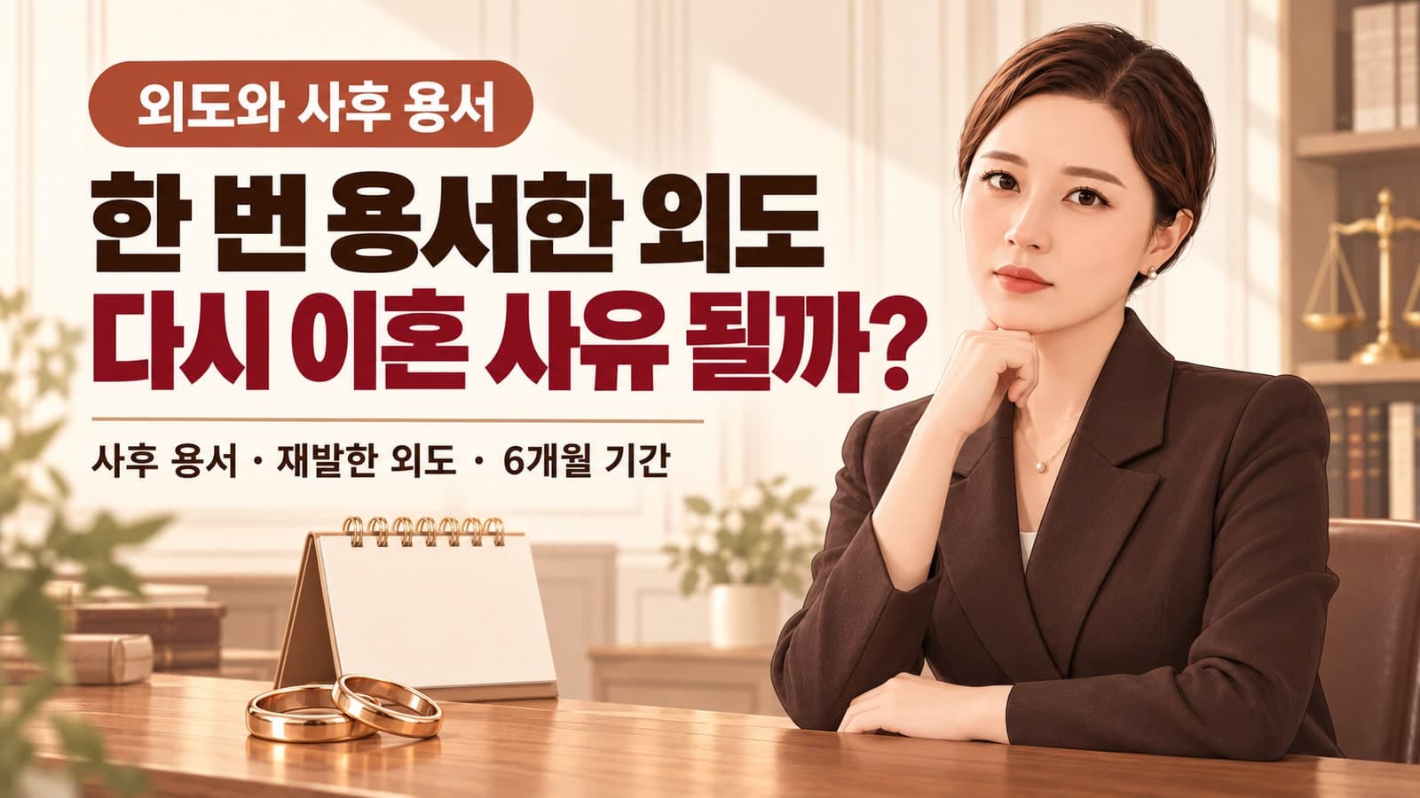 배우자외도, 한 번 용서했어도 다시 이혼할 수 있을까?