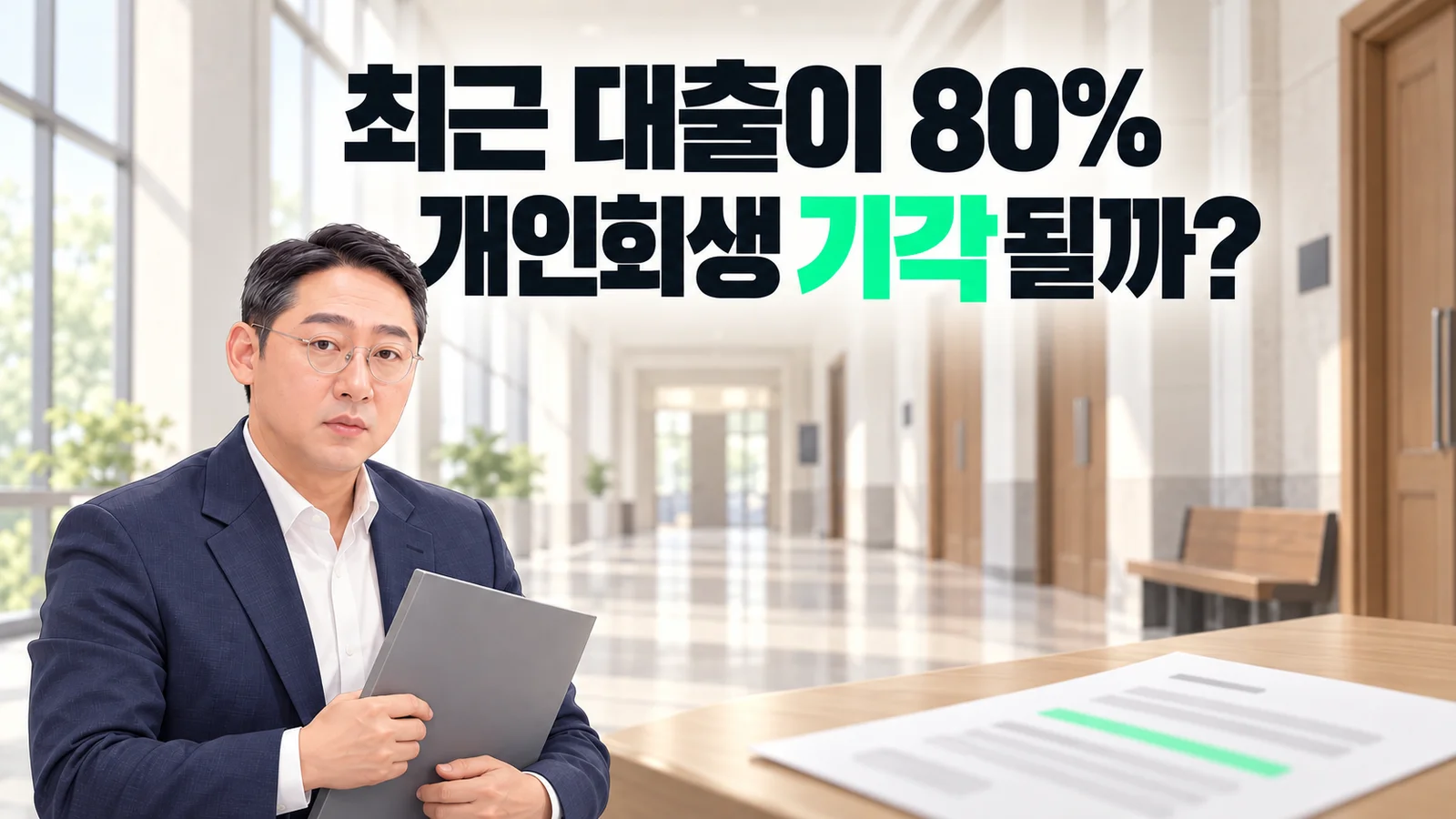 개인회생 최근 대출 비중 80%, 그것만으로 기각될까? 대법원이 본 기준