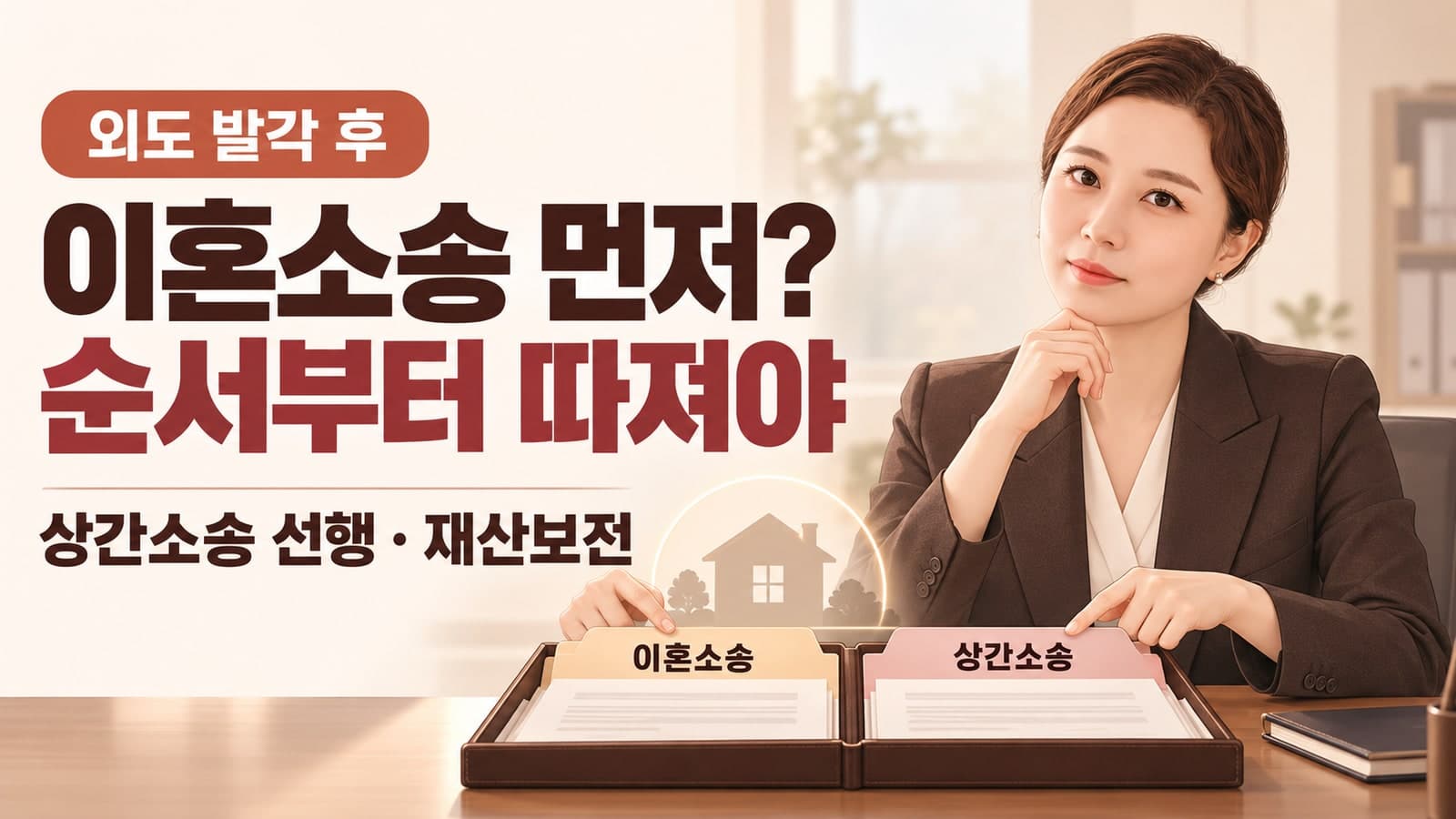 외도 발각 후 이혼소송부터 해야 할까? 상간소송 선행 전략과 재산보전