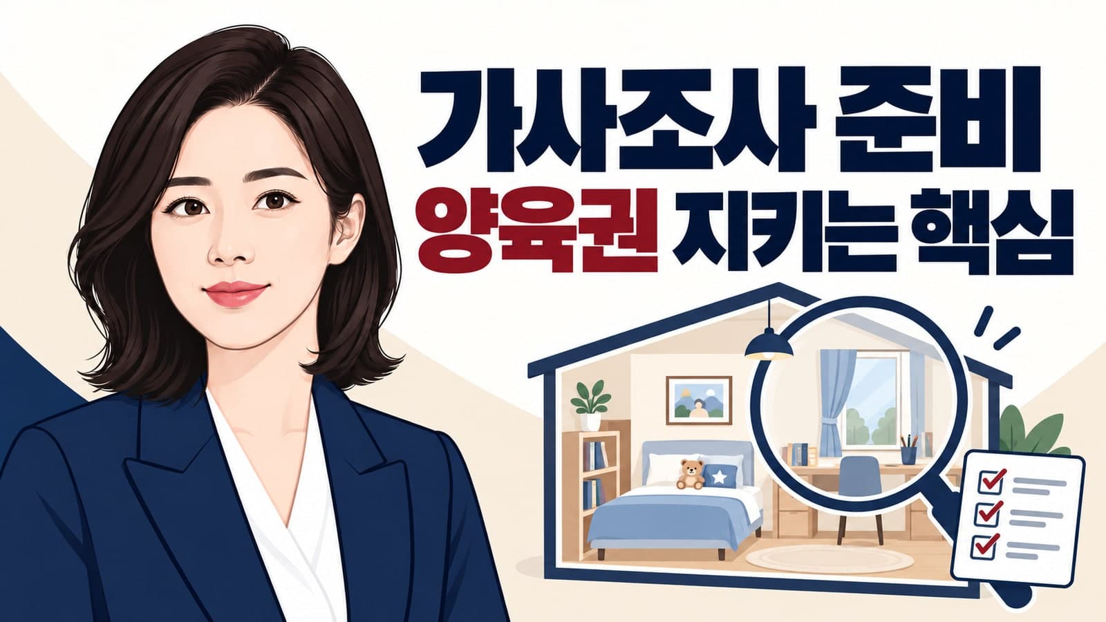 이혼 가사조사 준비, 가사조사관 방문 시 양육권 뺏기지 않는 핵심 대응 전략