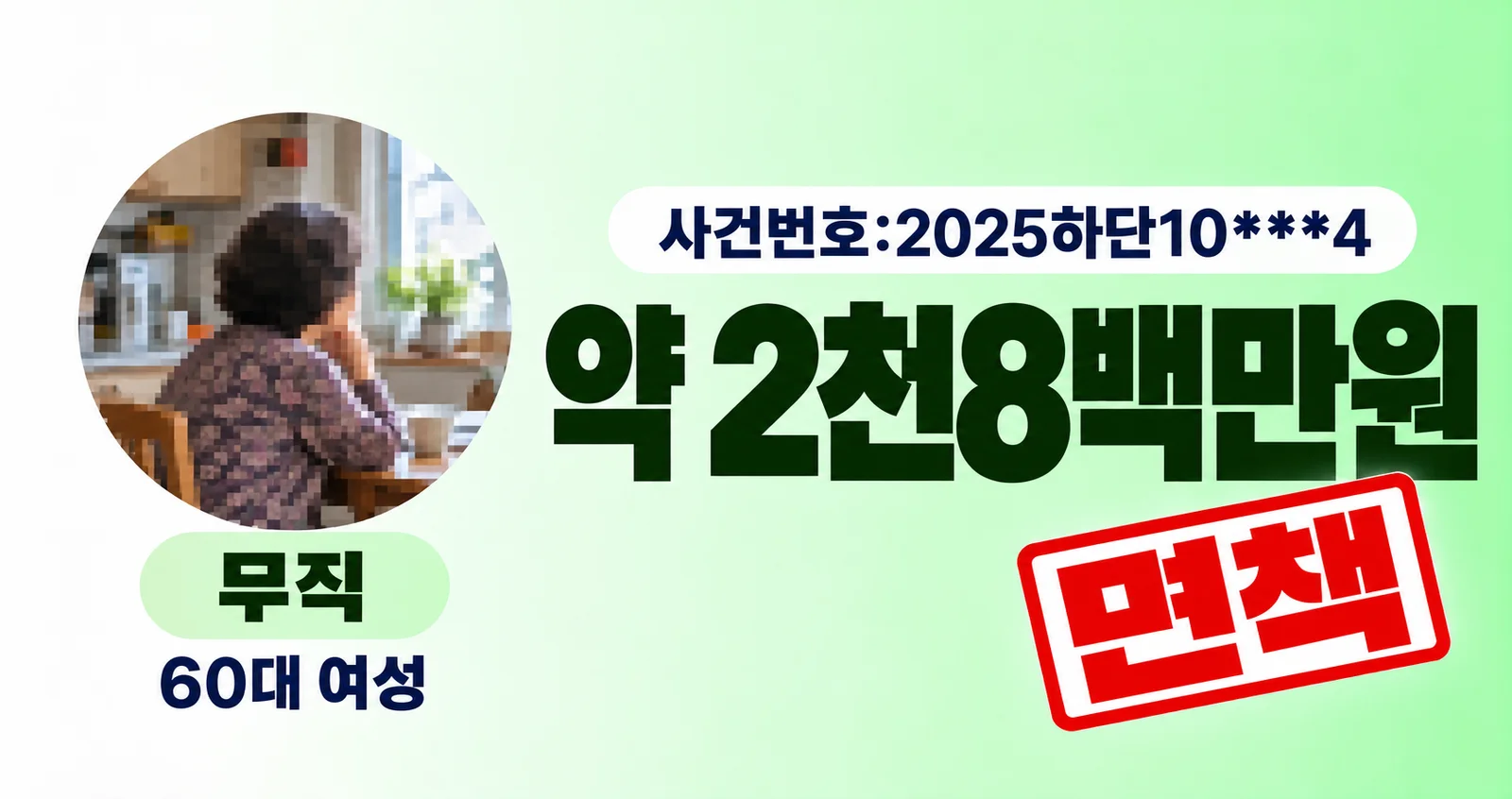 생활비 대출 돌려막기로 늘어난 채무 약 2,791만 원, 개인파산·면책 성공사례